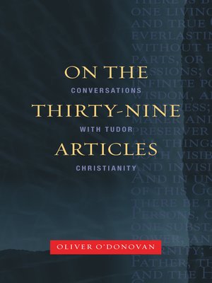 cover image of On the Thirty-nine Articles